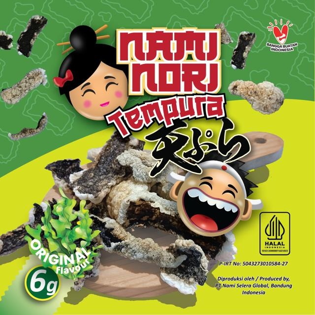 

NAMINORI TEMPURA Cemilan Rumput Laut / Seaweed / Nori rasa ORIGINAL (1 Sachet)