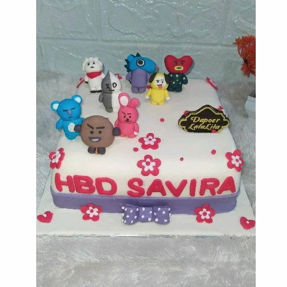 

Cake ultah BT21 / Cake Ulang Tahun BT21 / Kue ulang tahun Custome BT21