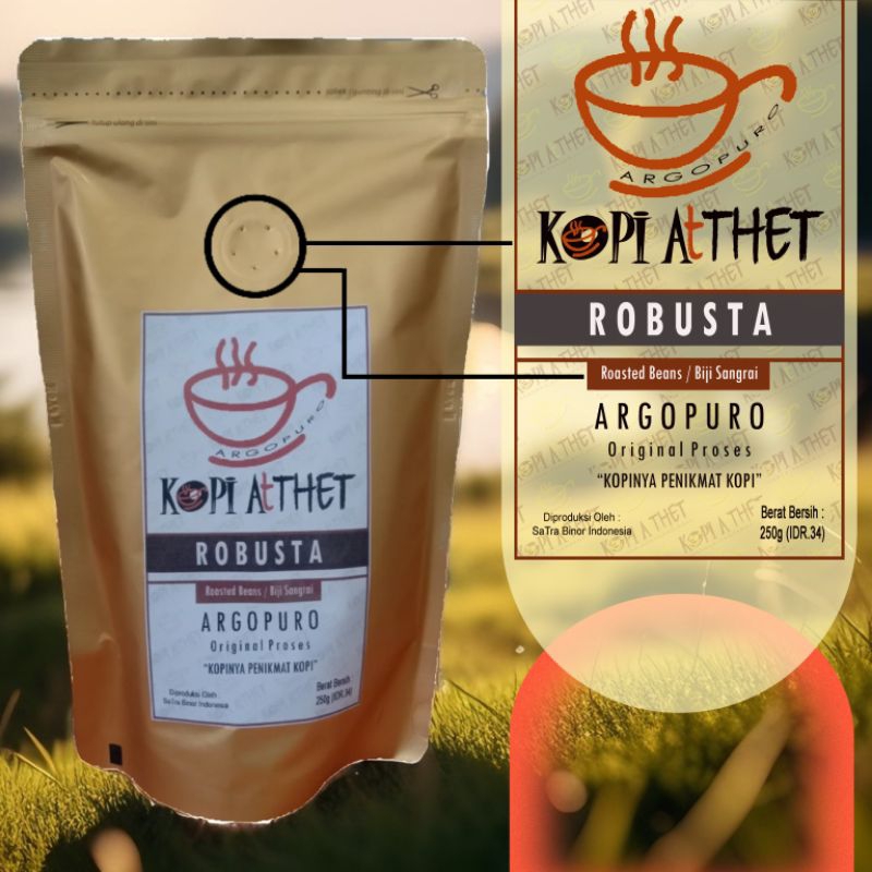 

Kopi ROBUSTA | Biji Sangrai | Roast Beans | Argopuro | 250g