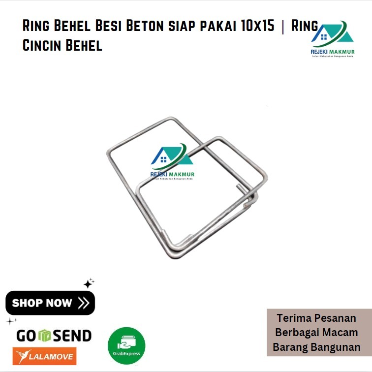 Ring Behel Besi Beton siap pakai 10x15 | Ring Cincin Behel