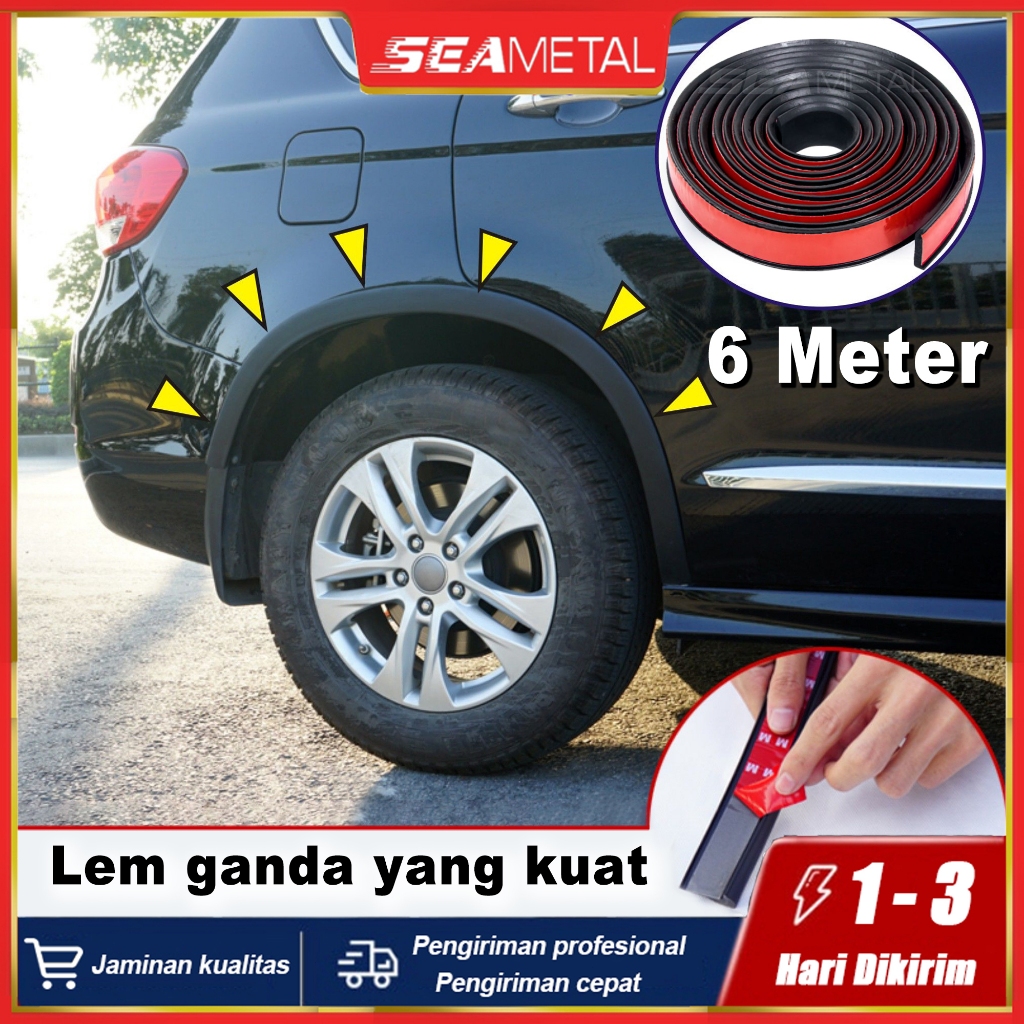 SEAMETAL Karet Fender Mobil Stiker Pelindung Fender Mobil Fender Universal Mobil Karet Pelindung Fen