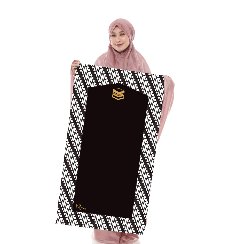 Sajadah Traveling NARA BATIK  - Sajadah Traveler Mini COmpact Traveler Prayer Mat Saku Anti Air Mat 