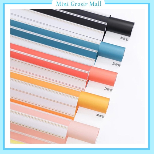 

Kertas Cellophane Buket Bunga motif garis warna warni Flower Wrapping Paper Celophane KB6107