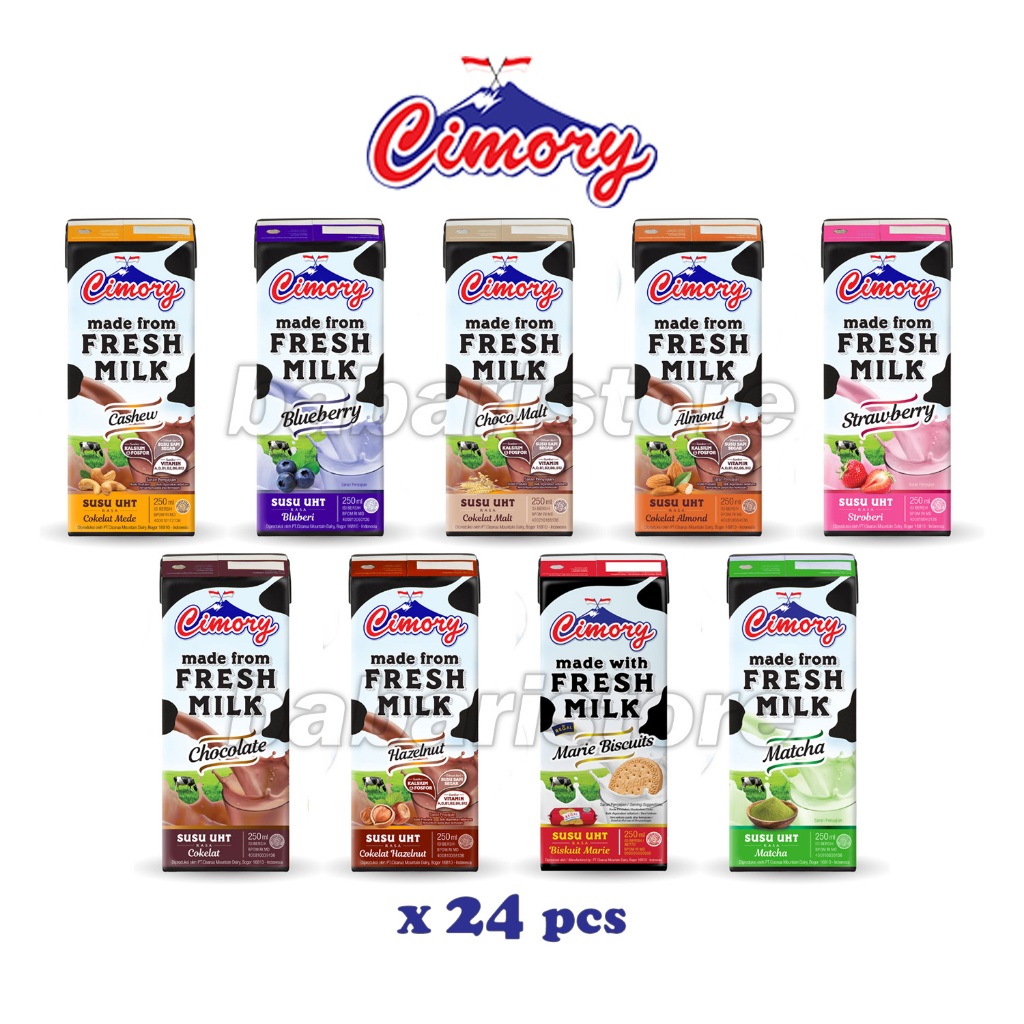 

[Box isi 24 pcs] Cimory Fresh Milk UHT - 250ml x 24 | Minuman Susu Segar dengan Berbagai Varian Rasa