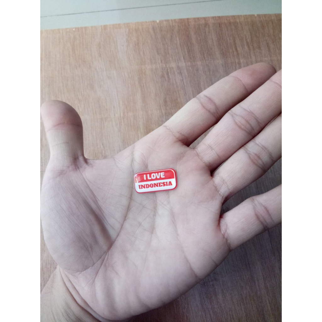 Stiker timbul Love Indonesia