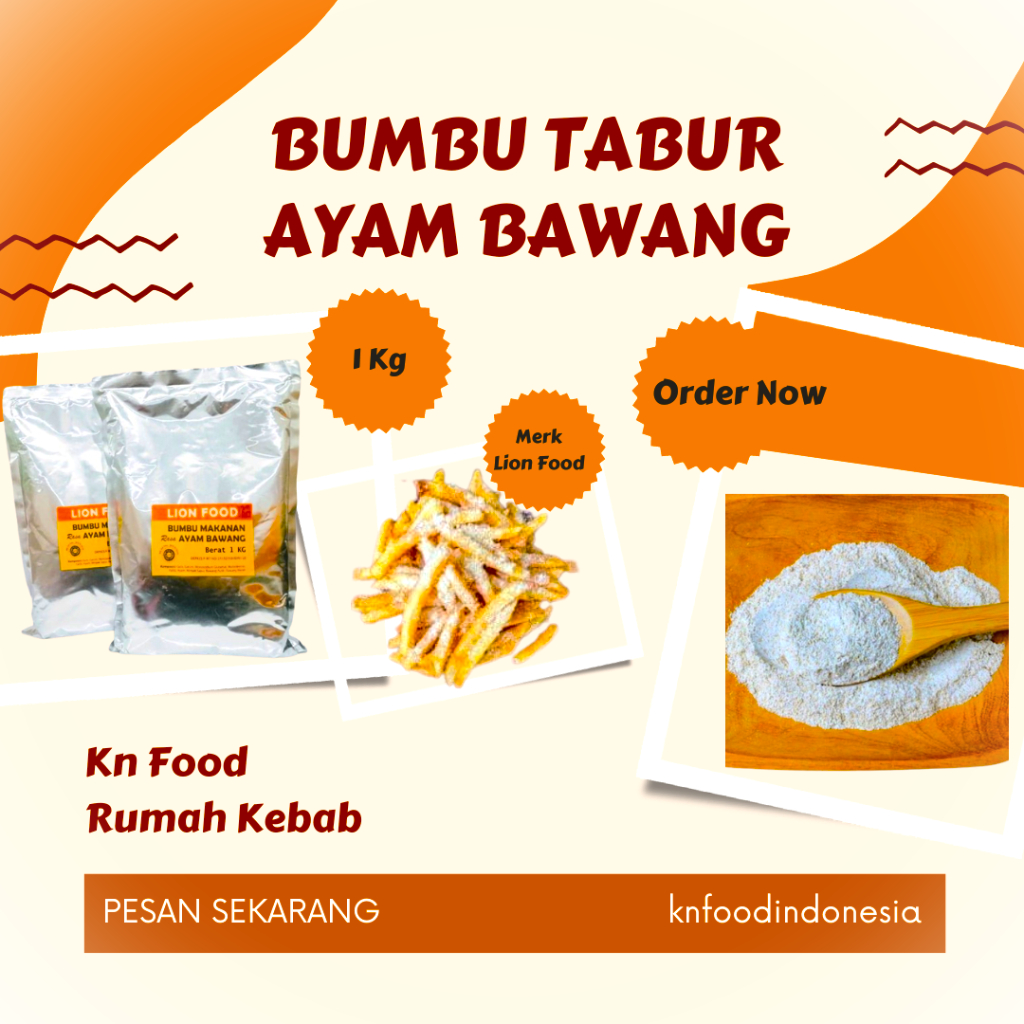 

Bumbu Tabur Lion Food RASA AYAM BAWANG KEMASAN 1 KG