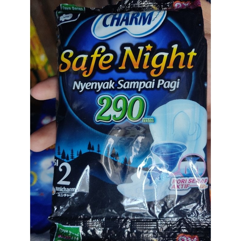 Charm Safe Night 29 cm 1 sachet (isi 2)