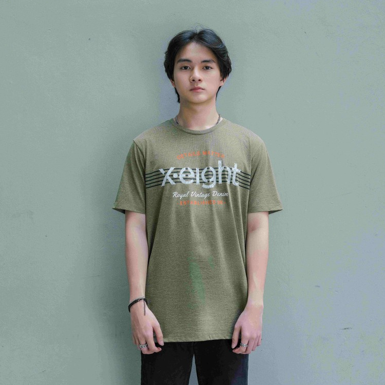 X EIGHT Dovi T-Shirts - kaos pria lengan pendek