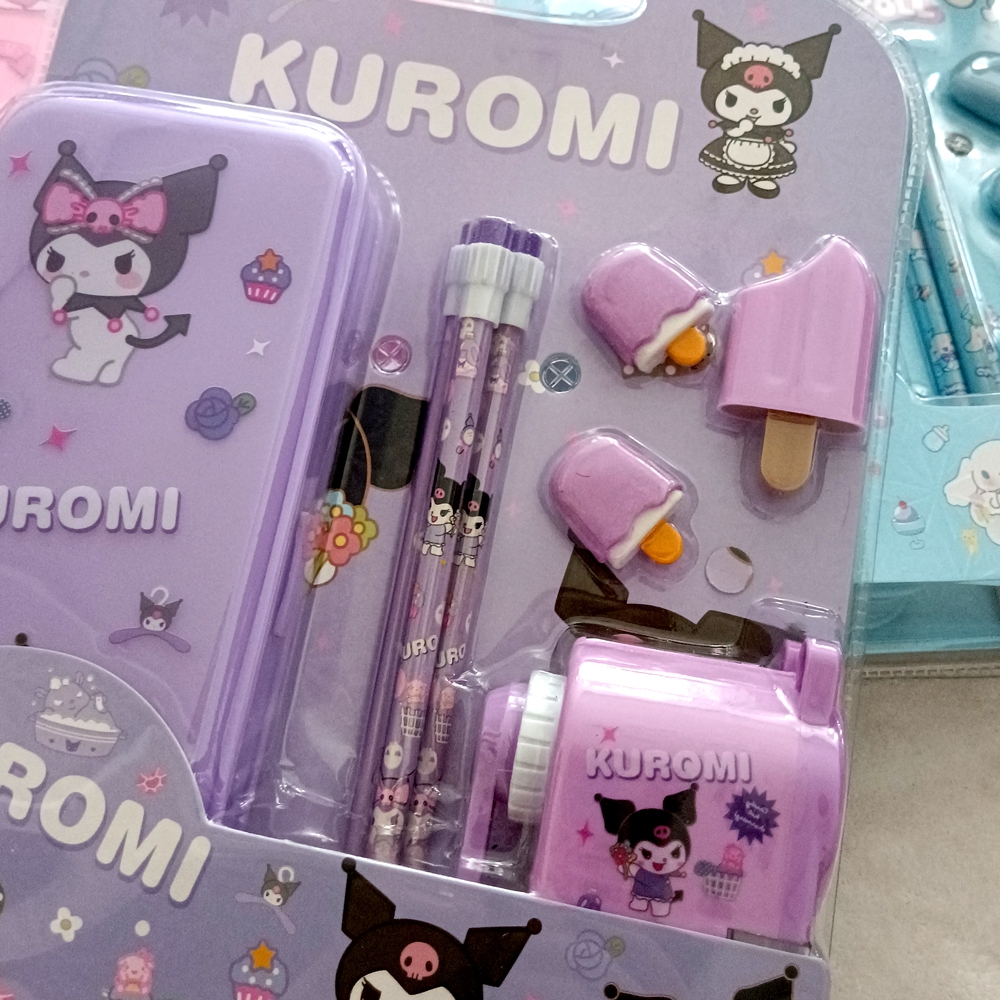 

Ay00! TAO Alat Tulis Stationery Set Cinnamoroll Kuromi Melody Gift Set 9in1 6produk