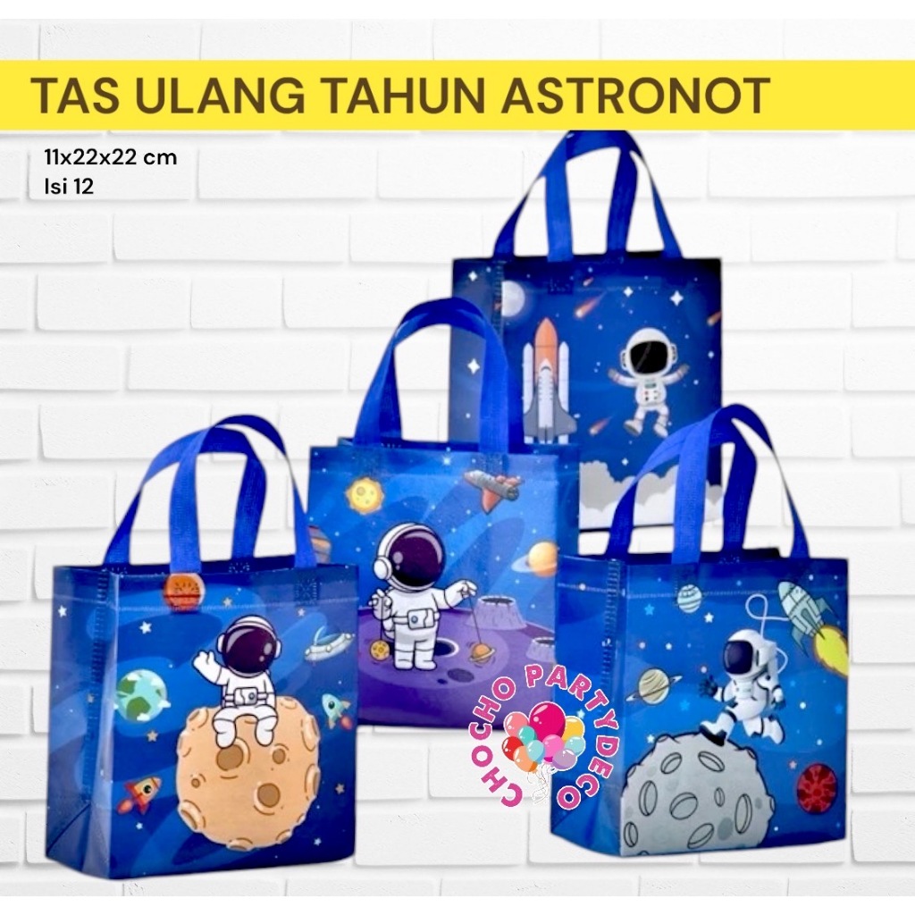 

Tas Ulang Tahun ASTRONOT Isi 12 / Goodie Bag Astronot Space