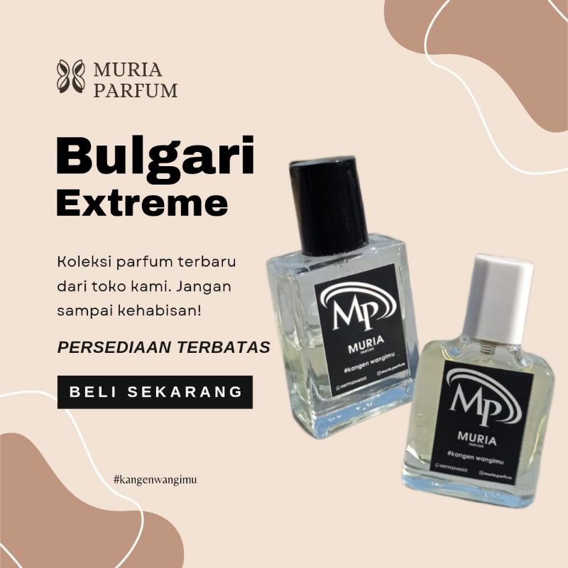 BULGARI EXTREME Parfum Reffil Pria Tahan 12 jam