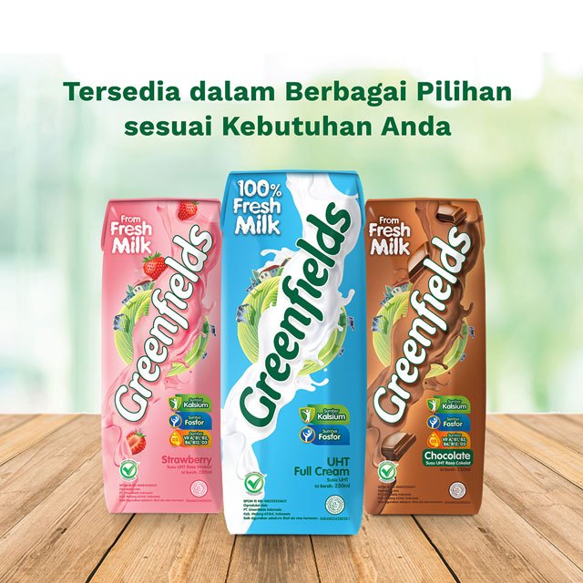 

susu greenfield 250ml /pcs