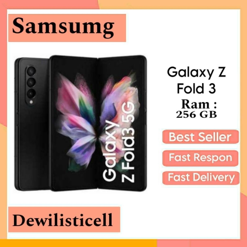 Samsung Galaxy Z Fold 3 5G Second Bekas 12/512GB 12/256GB Like New