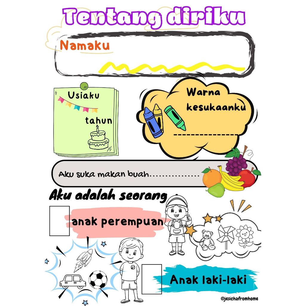 

Lembar Aktifitas Anak Siap Pakai