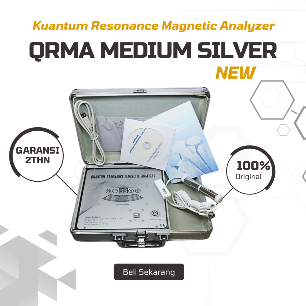 QRMA Kuantum Resonance Magnetic Analyzer Quantum Medium SILVER VERSI BARU Garansi 2 Tahun Software B