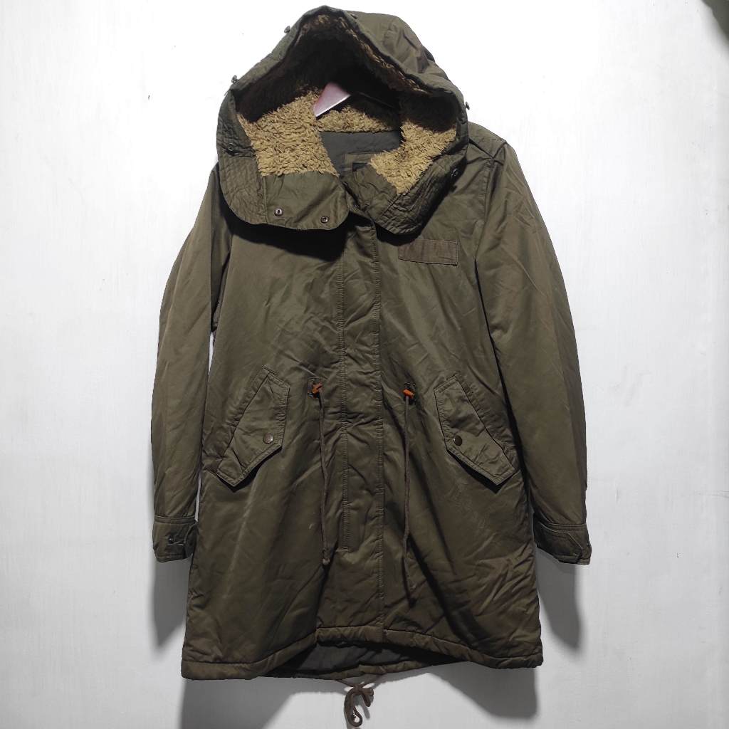 Giordano Mountain Parka Jacket  Hoodie Permanen Size : S fit M