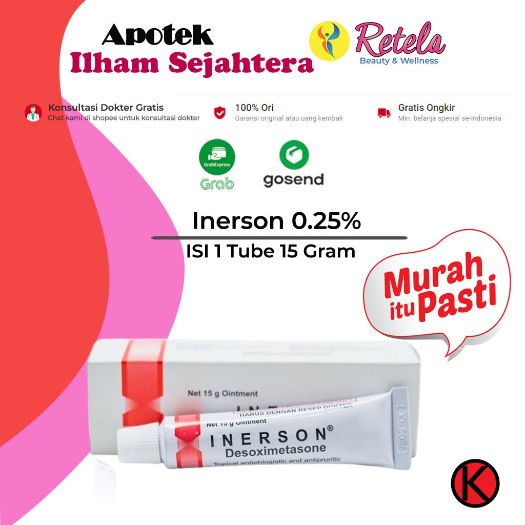 Inerson 0.25% Salep 15 g / Desoximethasone / Peradangan Kulit