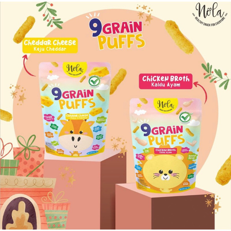 

Nola 9 Grain Puffs Chicken Broth (Rasa Kaldu Ayam) 25 Gram