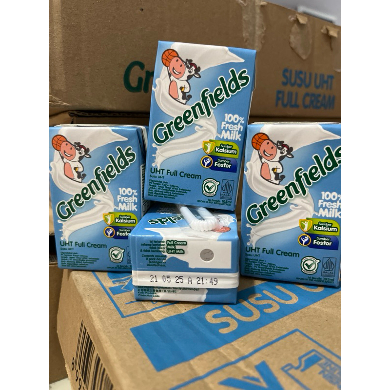 

Greenfields Susu UHT Full Cream 105 ml exp 2025