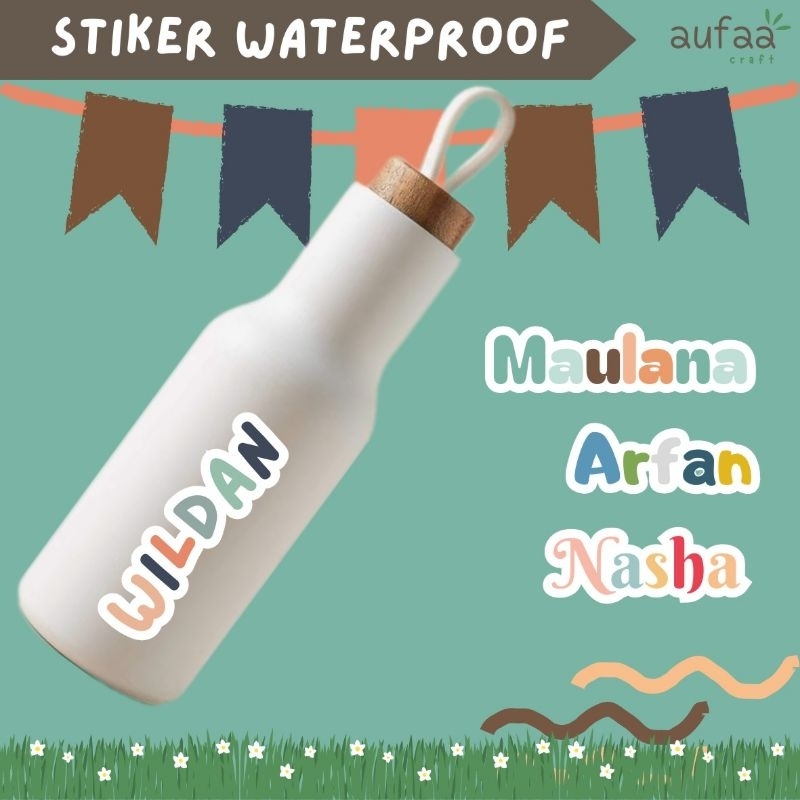 

[30pcs] Stiker Nama Waterproof | Stiker Waterproof | Stiker Nama | Stiker Tahan Air | Stiker Custom | Kisscut Stiker
