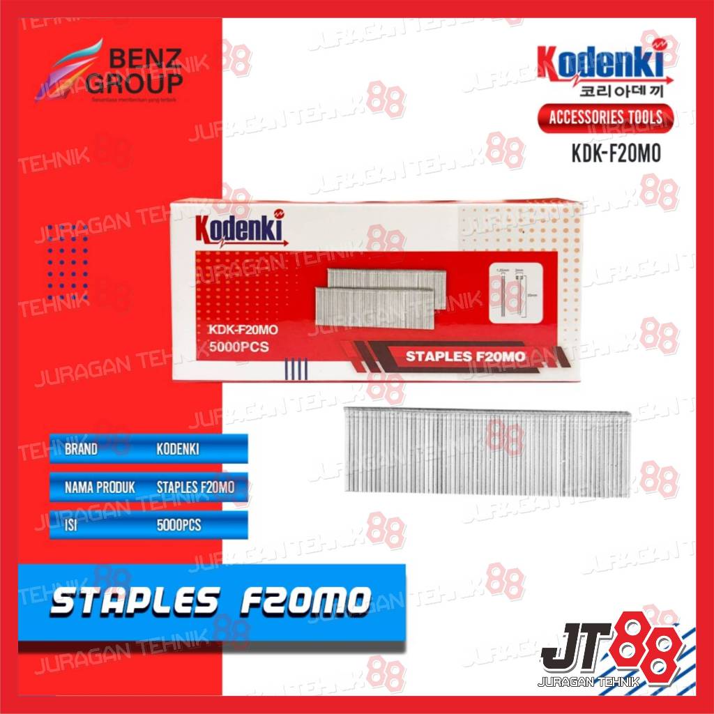 

Kodenki Isi Air Nailer Isi 5000Pcs Refill Paku Tembak Angin Stapler Gun Angin Nail Gun Paku Lurus
