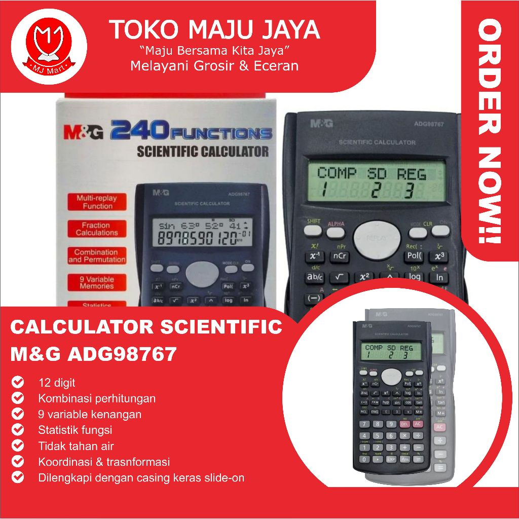 

CALCULATOR SCIENTIFIC M&G ADG98767 (Pcs)