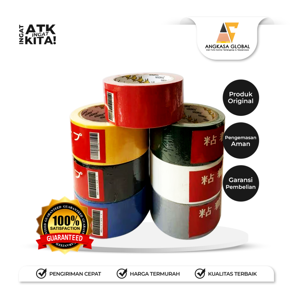 

GOLDFOX LAKBAN LINEN/ CLOTH TAPE 2" (1ROLL)