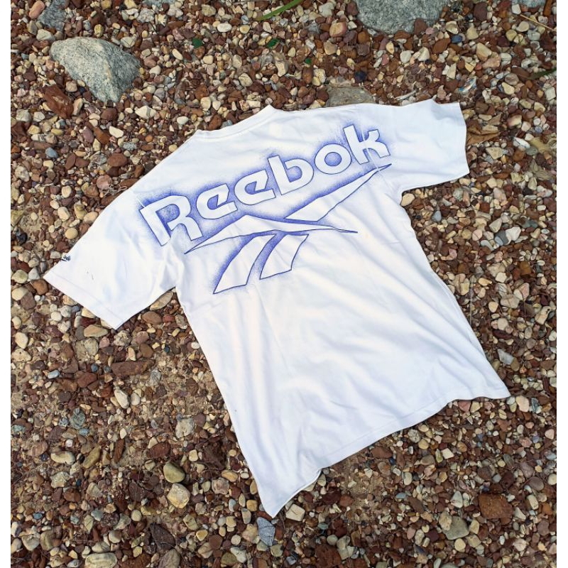 Baju Vintage Reebok Big logo second original Big Size XXL, kaos vintage oversize bekas ori murah
