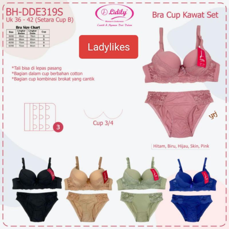 DYA369 Lydyly Bra Set Berkat 5526 ( Bra + CD)