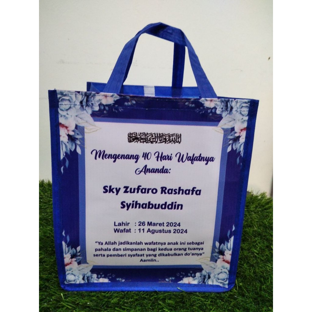 

Tas souvenir ulang tahun/tas ulang tahun/goodiebag printing/tas printing ukuran 25x15x25