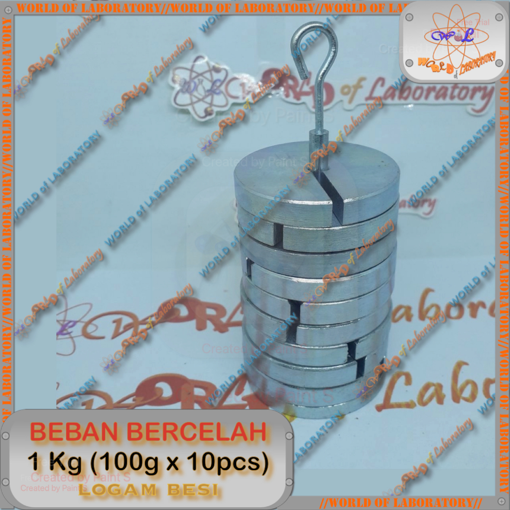 Beban Bercelah 1000gram untuk Praktikum Fisika