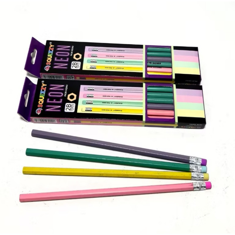

Pencil 2B SQUEEZY NEON PK2B-SQ302 ISI12 PCS