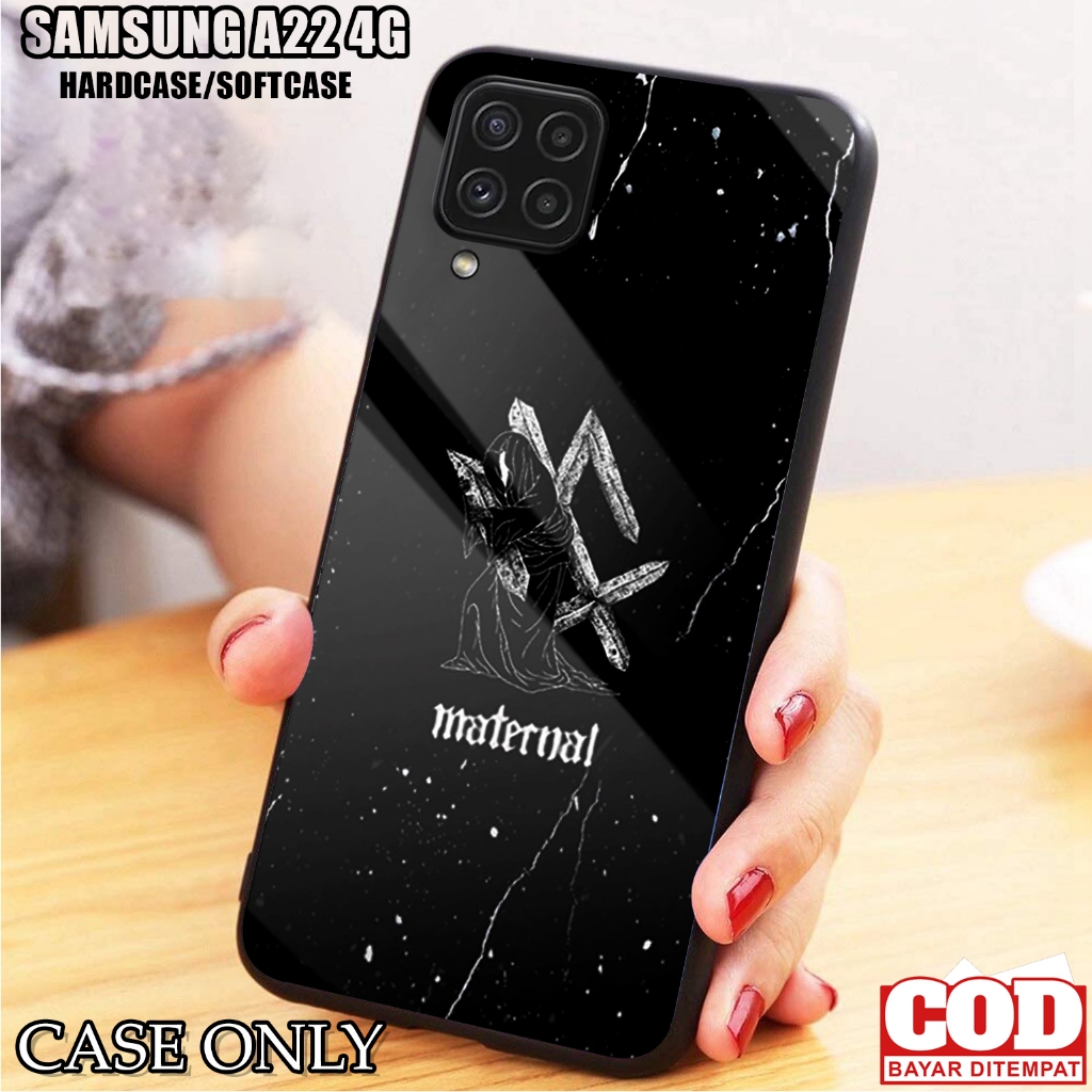 Case SAMSUNG A22 4G  - Casing SAMSUNG A22 4G [ MTRNL ] Silikon SAMSUNG A22 4G  - Kesing Hp - Casing 