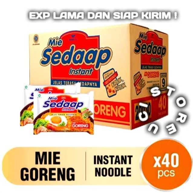 

1 Dus Mie Sedaap Goreng 91gr (40 Pcs )(Khusus Gojek Surabaya)