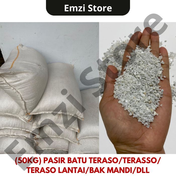 (50kg) Pasir Batu Teraso/Terasso/ Teraso Lantai/Bak Mandi/DLL