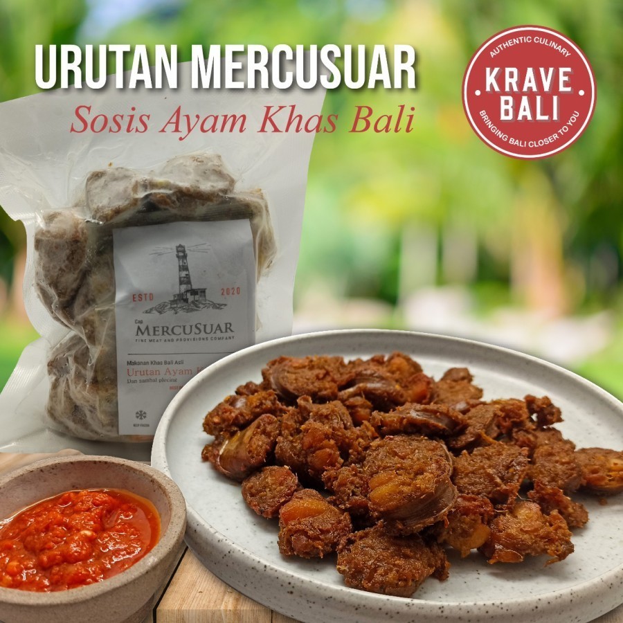 

KRAVE BALI Urutan Bali Sosis Ayam Original - Makanan Khas Bali