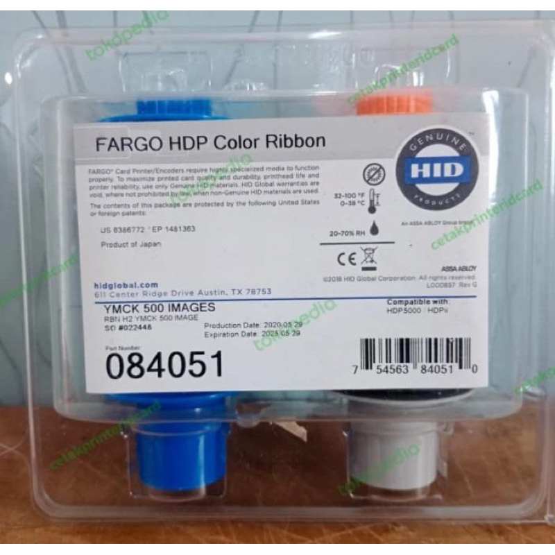 Ribbon Color YMCK 84051 Fargo HDP5000 / 84051 / Ribbon Fargo / HDP5000