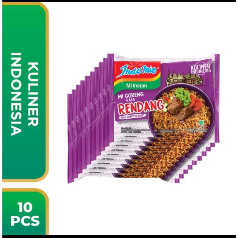 

10 bungkus Indomie goreng rendang