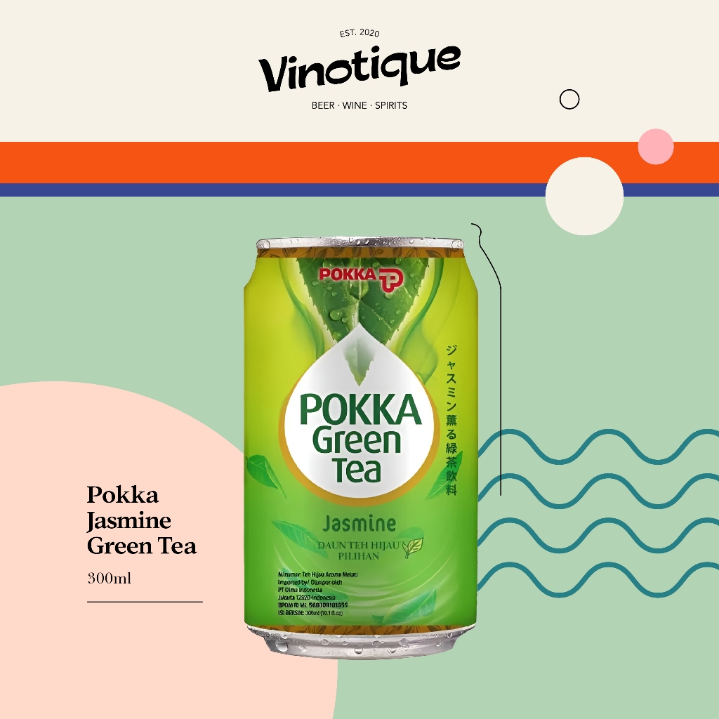 

Pokka Jasmin Green Tea 300ml - 5 Can