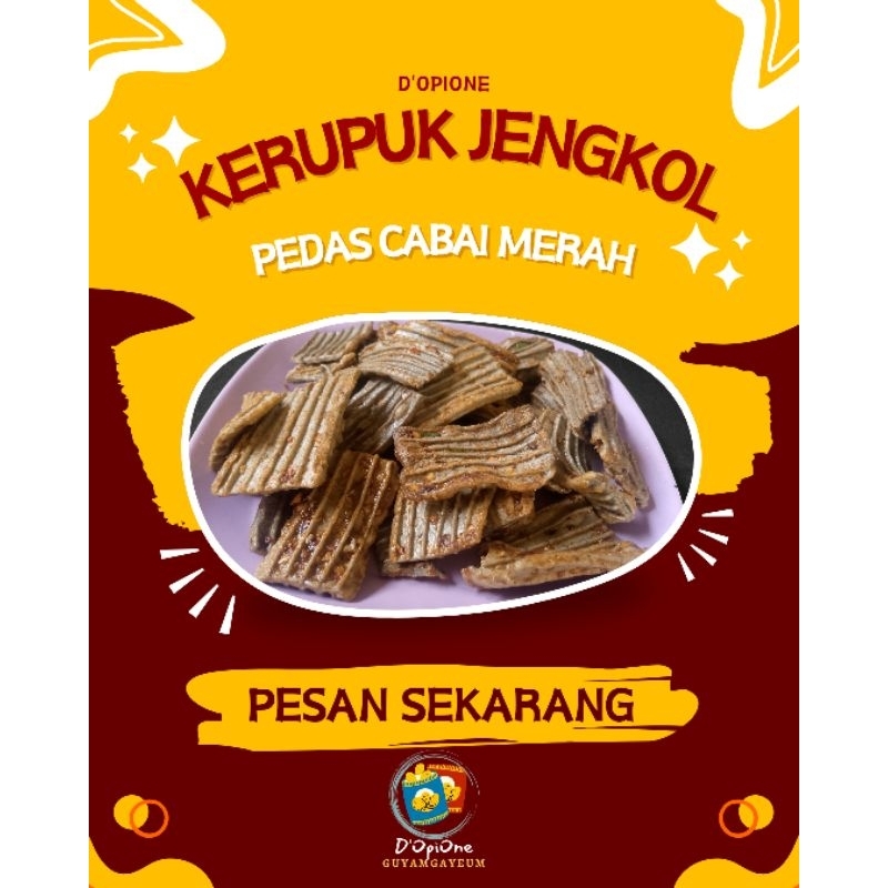 

D'OpiOne KERUPUK JENGKOL / KERUPUK JENGKOL PEDAS 250 GRAM TERENAK!!!