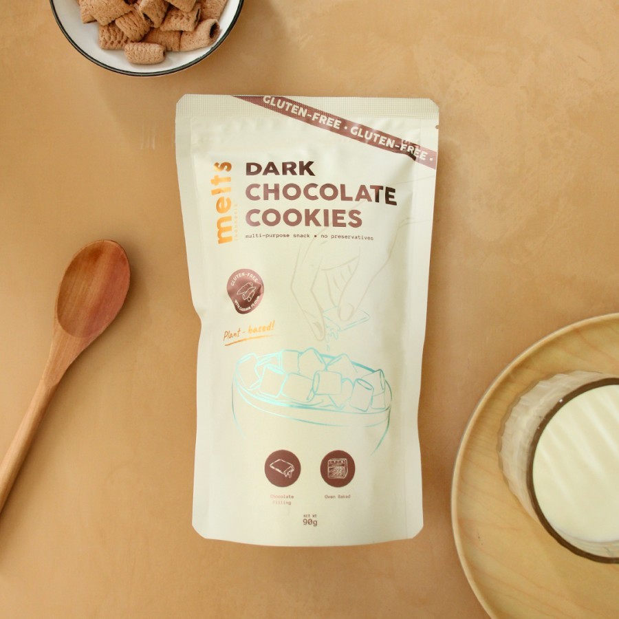 

Melts Dark Chocolate Cookies Gluten Free | Snack Kukis Sereal Cokelat - Gluten-Free 90g