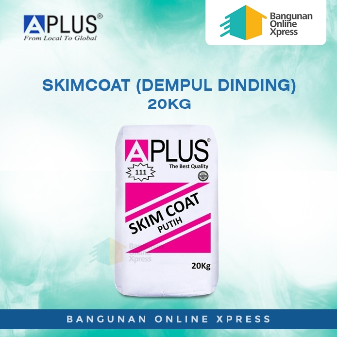 SkimCoat A Plus 111 / Aplus Merah / Semen Plamir Tembok 20 Kg