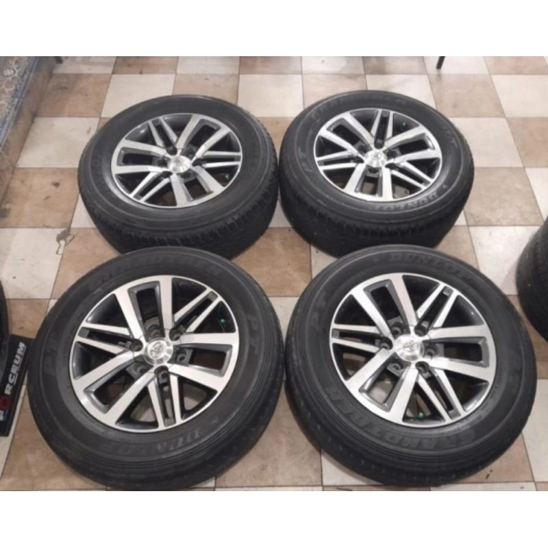 VELG ORIGINAL FORTUNER VRZ RING 18 + BAN COPOTAN