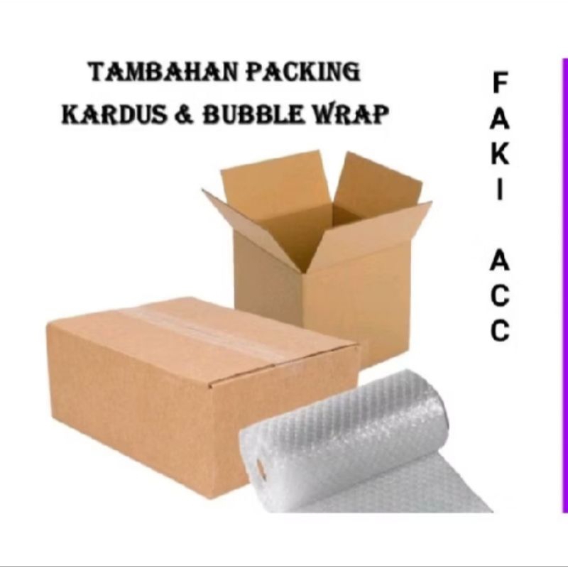 

tambahan packing bubble wrap