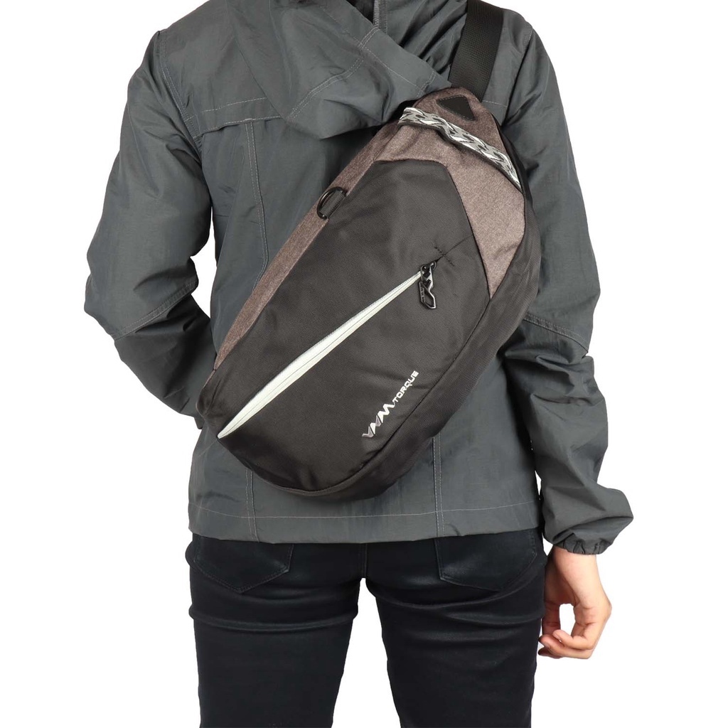 VNM Tas Pinggang Pria Tas Traveling Pria Tas Pinggang Besar Tas Selempang Waistbag Pria TORQUE