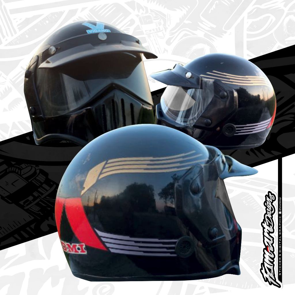 Stiker Helm DMI Vigano, Super Glossy