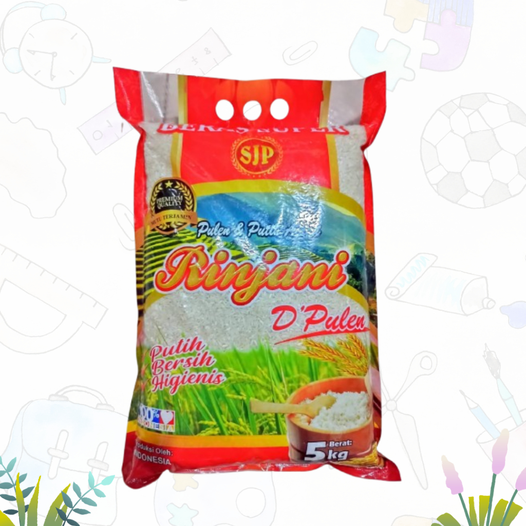 

BERAS PREMIUM/ BERAS PULEN PUTIH RINJANI 5kg