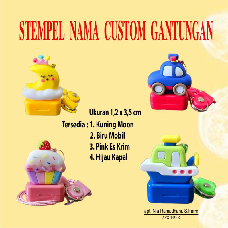 

Stempel Nama Custom Gantungan