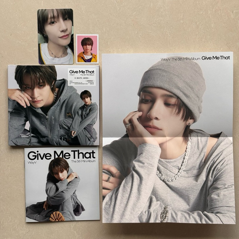 [READY UNSEALED] WayV 5th Mini Album Give Me That Digipack Yangyang Ver. Set Photocard ID & Folded P