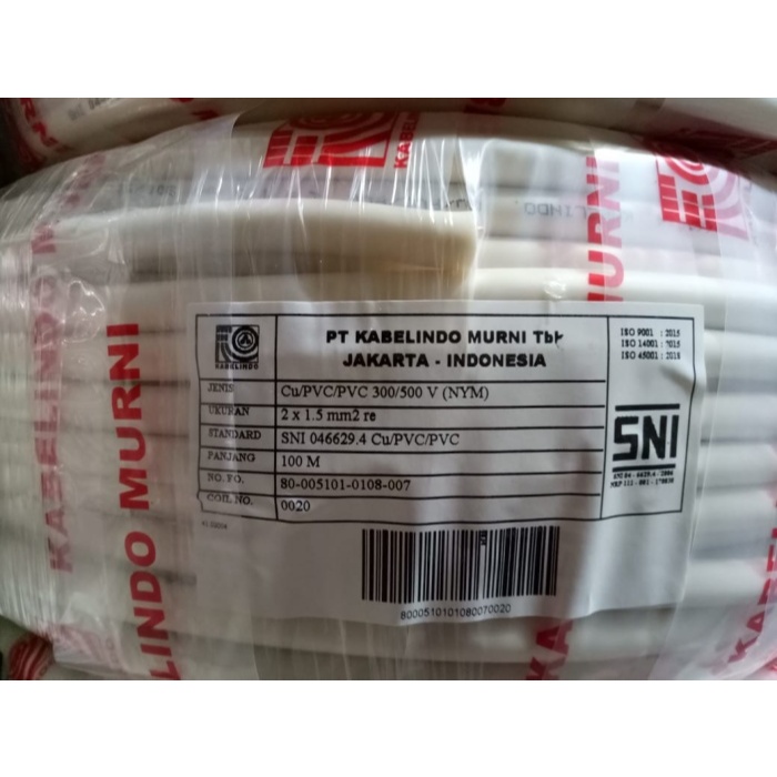 Kabel NYM 2x1,5mm KABELINDO 100m